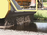 Picture showing a Surface Dressing/Chip Seal application with bitumen emulsion made with our Emulsifier. 