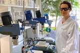 Nouryon woman working in a labcoat